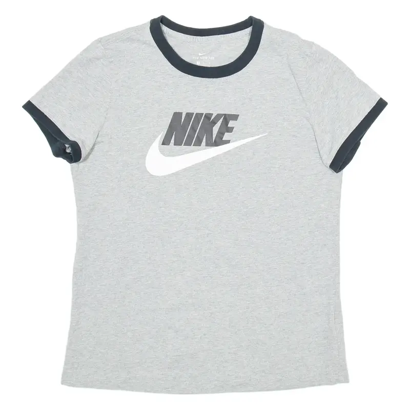 NIKE Womens T-Shirt Grey M