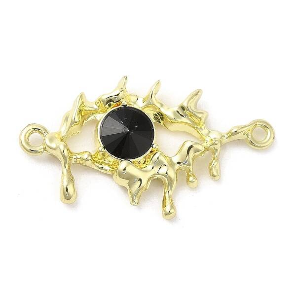 Alloy Jet Rhinestone Pendants
