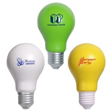 150 Customized Lightbulb - Stress Reliever - Polyurethane