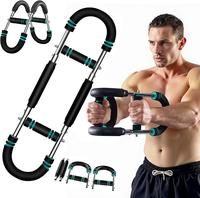 Arm Trainer, 60-110lb Adjustable Chest Workout Equipment, Arm Trainer, Arm Strength Trainer, Portable Power Twister Bar,Porta...