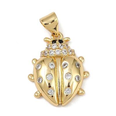 Brass Micro Pave Cubic Zirconia Pendants