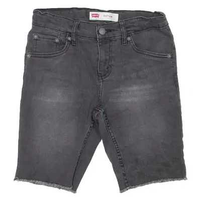 LEVI'S 511 Cut-Off Boys Denim Shorts Grey Slim M W26
