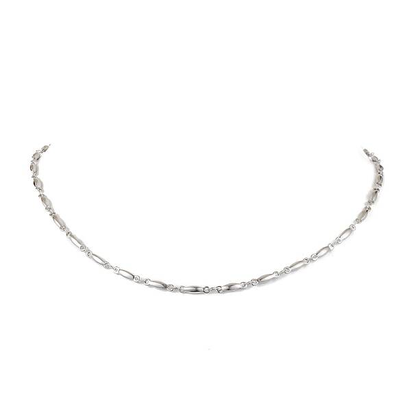 Non-Tarnish 304 Stainless Steel Bar Link Chain Necklaces