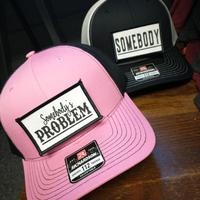 Somebody's Problem Couple Hats, His & Hers Matching Baseball Caps pink daily richardson for concert hat truckerhats custom tr...