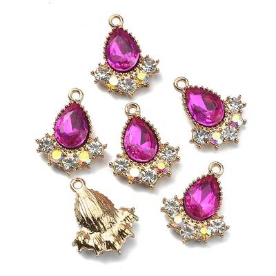 Glass Rhinestone Pendants