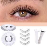 Magnetic Eyelashes Kit: Glue-Free 3D Wispy Lashes with Easy Snap-On Applicator – Waterproof, False Eyelashes & AdhesivesReu...