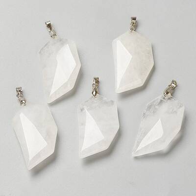 Natural Quartz Crystal Pendants