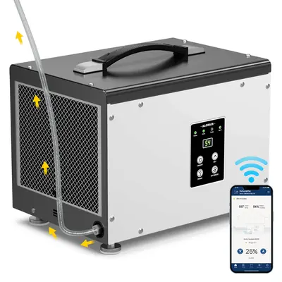 AlorAir WiFi 70 PPD Crawl Space and Basement Dehumidifier | Sentinel HD35P WiFi | Up to 1000 Sq Ft