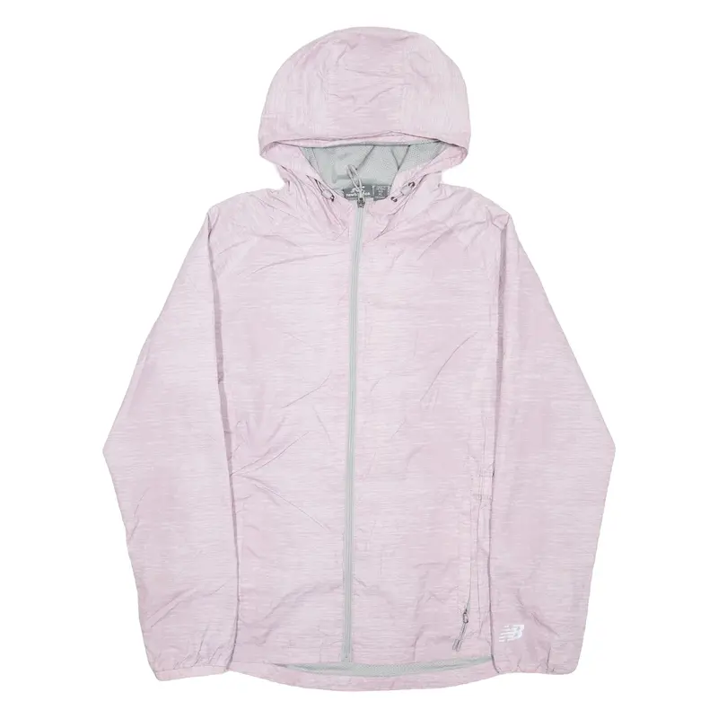 NEW BALANCE Womens Rain Jacket Purple Hooded XL