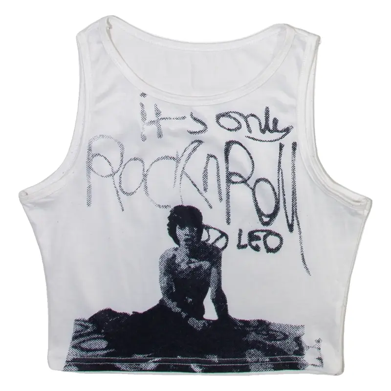 It's Only Rock N Roll Womens Vest White Sleeveless S