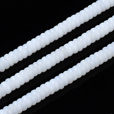 Natural White Jade Beads Strands