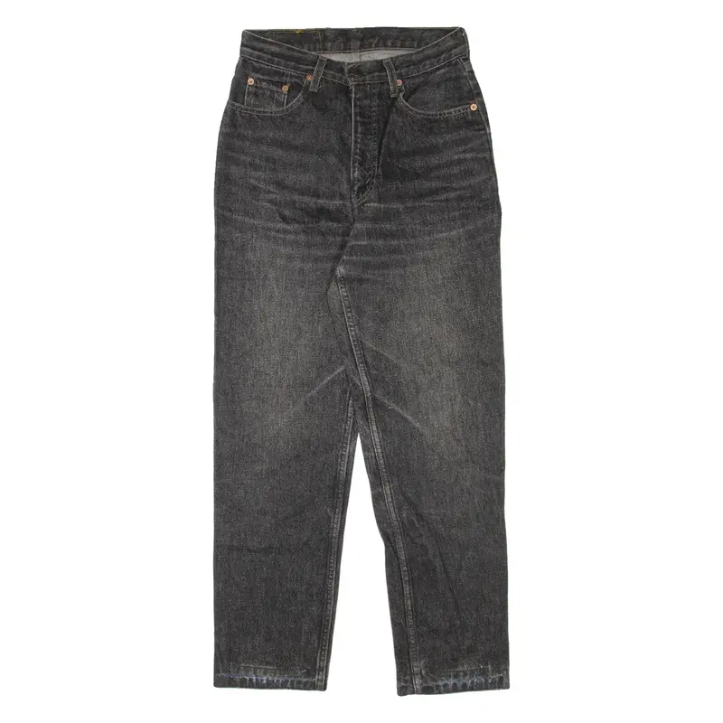 LEVI'S 881 02 Orange Tab Womens Jeans Black Regular Mom 90s W26 L30