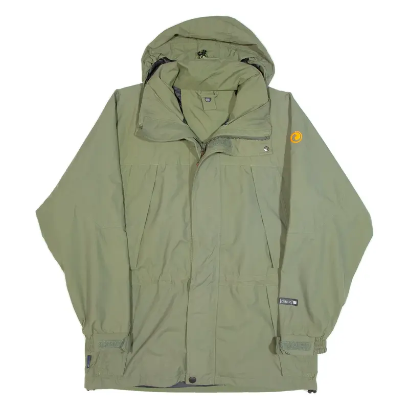 SHERPA Climatic 100 Mens Rain Jacket Green Hooded L