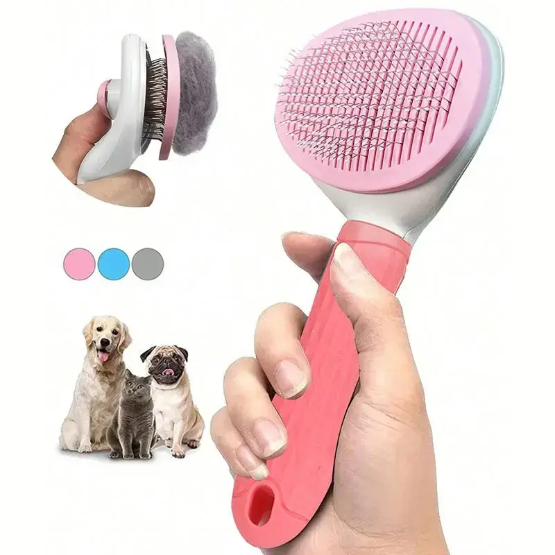 Pet Grooming Brush Set, 1 Box Pet Hair Removal Brush, Pet Massage Brush, Dog & Cat Grooming Supplies, Dog & Cat Accessories