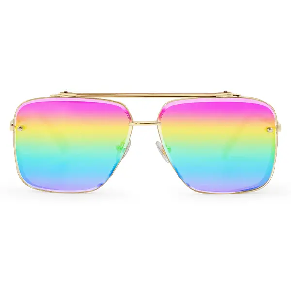 Bella - Pride Oversized Squared Aviators | Color: Multicolor | Size: OS