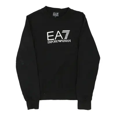 Age 12 Emporio Armani Long Sleeve Top - Medium Black Cotton | Size: medium