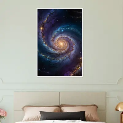 Celestial Dance - Framed Galaxy Art Print