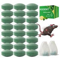 Fearleft 24 Packs Mouth Rodent Repellent - Safe for Pets & Family, Easy to Use, Non-Aerosol, Safe for Car Engines, Garage, Ba...