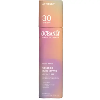 Attitude Oceanly - Sunscreen with Tinted Oil PHYTO-SUN SPF 30 30 g
