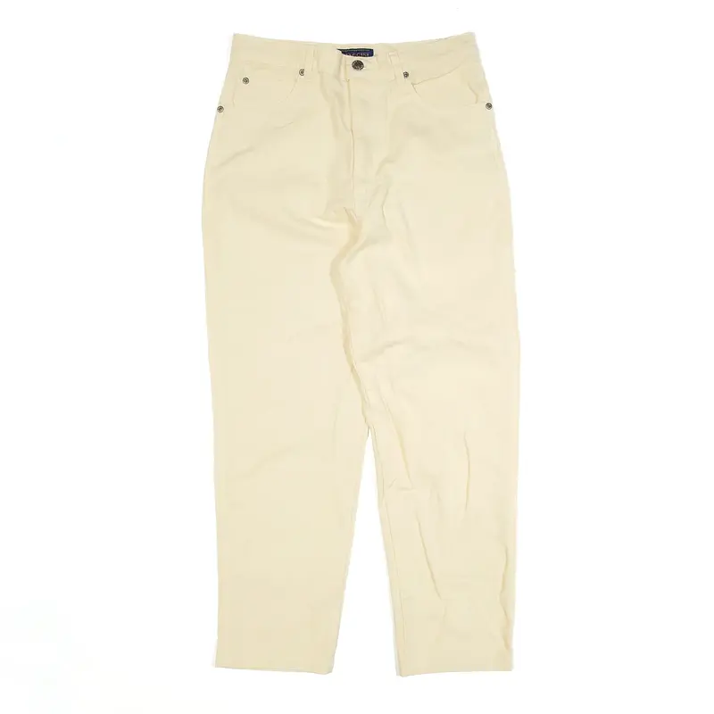 BIAGGINI Cream Regular Mom Trousers Womens W27 L25