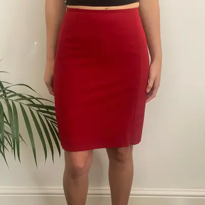 Taifun Mini Skirt - 25W UK 6 Red Polyester Blend