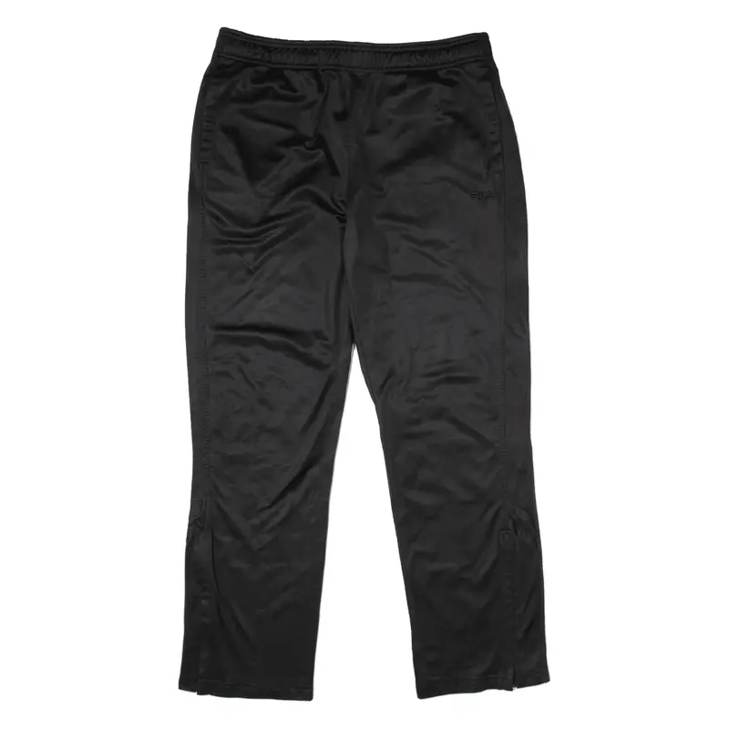 FILA Track Pants Black Straight Mens XL W34 L30