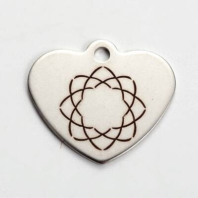 Non-Tarnish Stainless Steel Heart Pendants