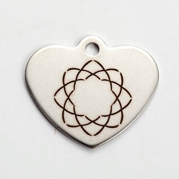 Non-Tarnish Stainless Steel Heart Pendants
