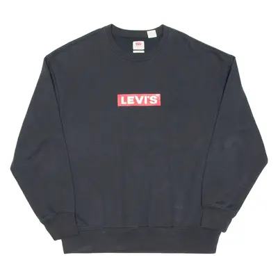LEVI'S Relaxed Fit Mens Sweatshirt Black S