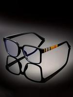 Unisex Simple Style Square Frame Eyeglasses, Trendy Casual Eyeglasses for Everyday Use, Modern Fashion Accessories for Outdoo...