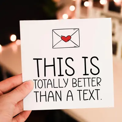 Cute Sarcastic Long Distance Relationship Greeting Card