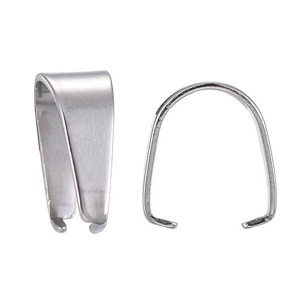 Tarnish Resistant 304 Stainless Steel Snap on Bails