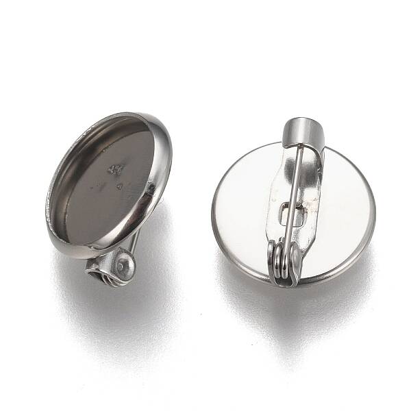 Tarnish Resistant 304 Stainless Steel Brooch Findings