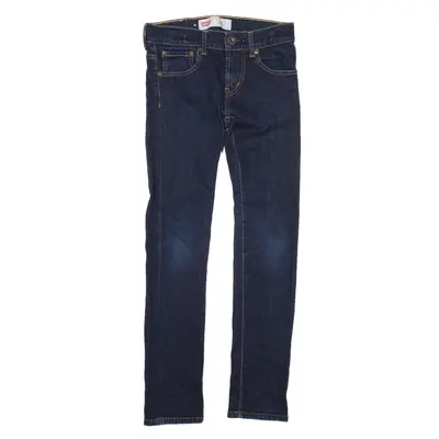 LEVI'S 510 Jeans Adjustable Waist Blue Denim Slim Skinny Boys W24 L26