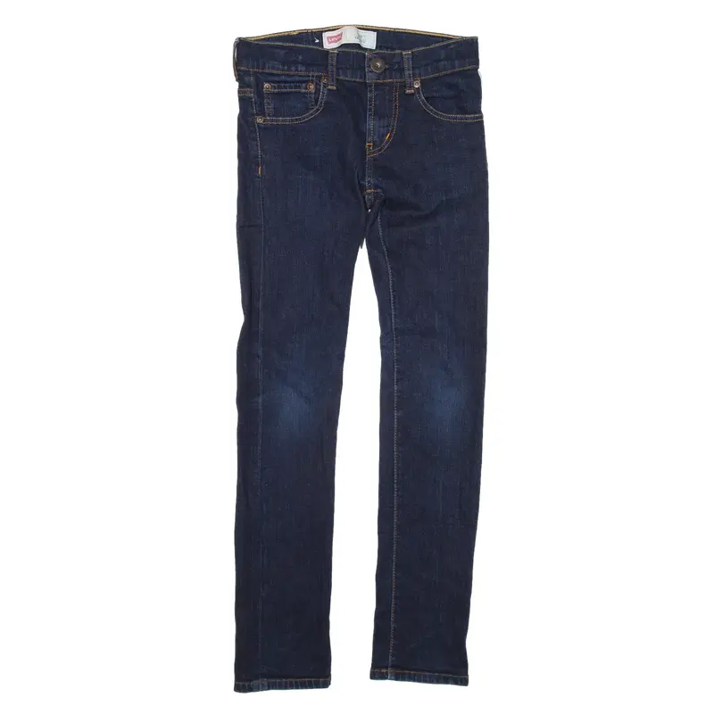 LEVI'S 510 Jeans Adjustable Waist Blue Denim Slim Skinny Boys W24 L26