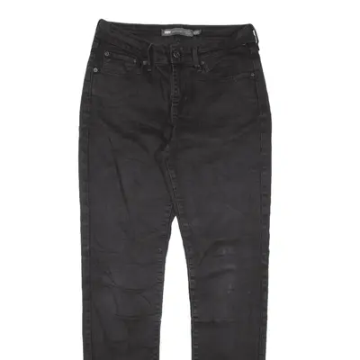 LEVI'S Classic Rise Jeans Black Denim Slim Straight Womens W27 L32