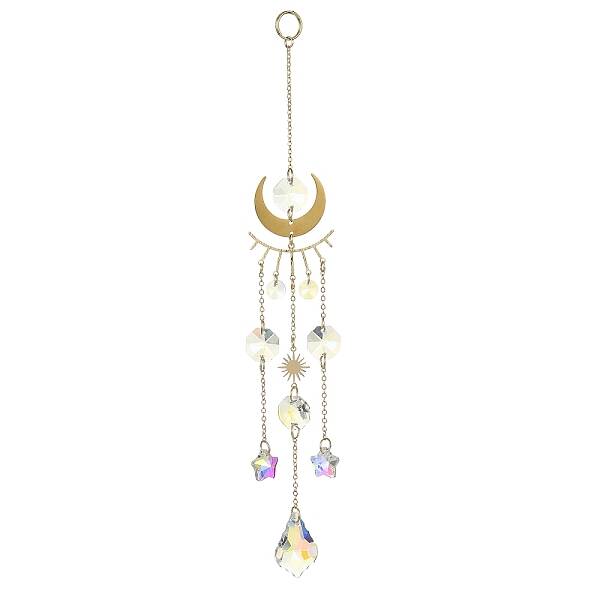 Glass Teardrop/Star Pendant Decorations