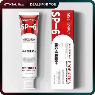【MSDRWIKEY】 Super Probiotic Toothpaste Mint Burst – Strengthens Enamel, Brightens Smile & Delivers Long-Lasting Freshne...