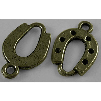 Tibetan Style Alloy Horseshoe Pendants