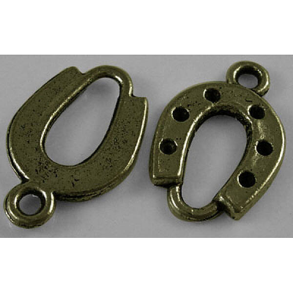 Tibetan Style Alloy Horseshoe Pendants
