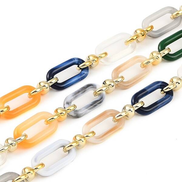 Rack Plating Acrylic & CCB Plastic Chain