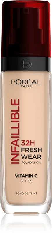 L'Oréal Paris Infaillible 32H Fresh Wear long-lasting foundation SPF 25 color 135 Warm 30 ml