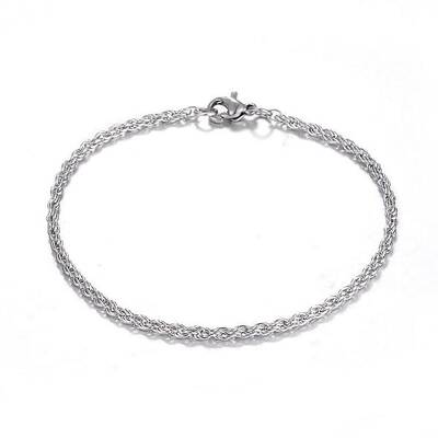 Tarnish Resistant 304 Stainless Steel Rope Chain Bracelets