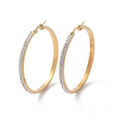 304 Stainless Steel Hoop Earrings