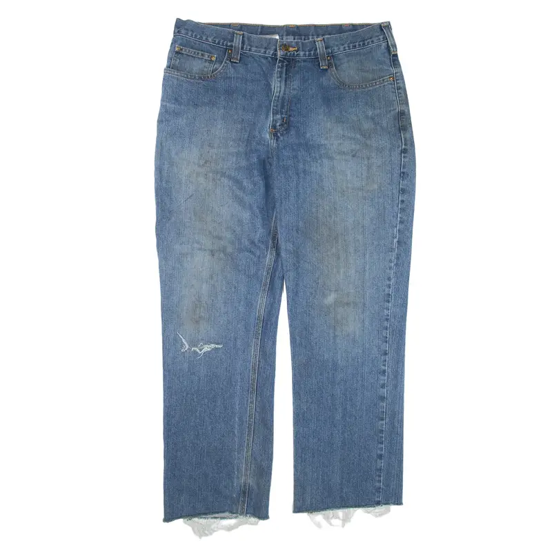 CARHARTT Workwear Jeans Blue Denim Regular Straight Mens W36 L28