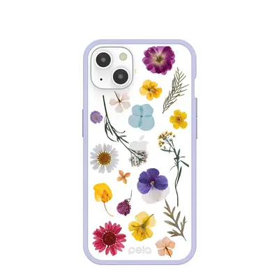 Clear Springtime iPhone 13 Case With Lavender Ridge