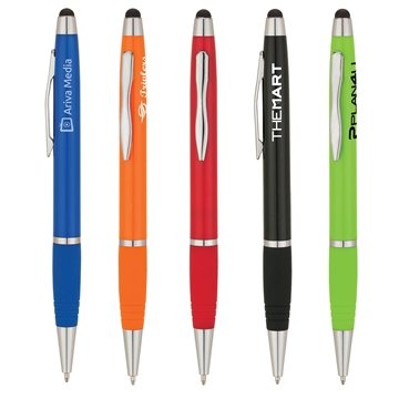 250 Custom Epic - Solid Ballpoint Pen Stylus - Rubberized Grip