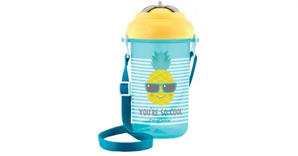 Canpol babies So Cool Bottle Children's Bottle with Straw Pineapple 12m+ 400ml