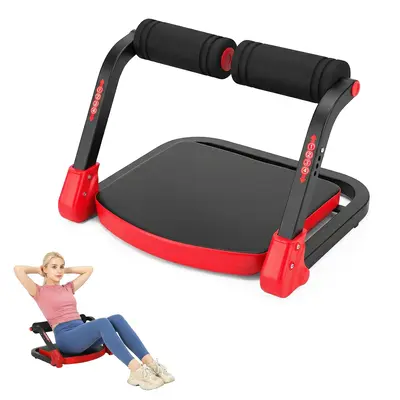 Garvee Ab Trainer Machine Adjustable Sit Up Equipment with 4 Resistance Levels, Steel Frame, Portable Foldable Design, 264 LB...