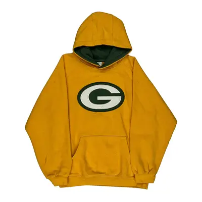 Age 11-12 Green Bay Packers N.F.L. Team Apparel Hoodie - Medium Yellow Cotton Blend | Size: medium